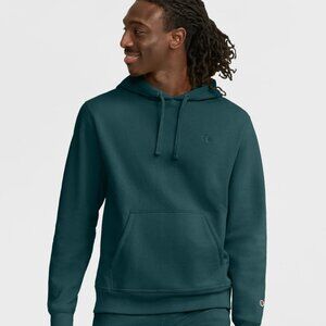 NWT Champion Men's Powerblend Fleece Pullover Hoodie Green Size S $60 8C92